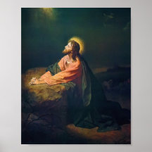 Cristo no Getsêmani Pintura de Heinrich Hofmann