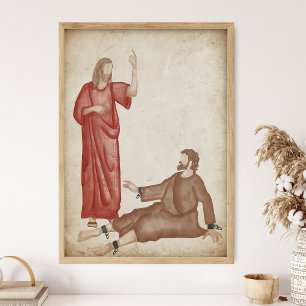 Poster Cristo O Libertador_ Arte de Parede da Escritura, 