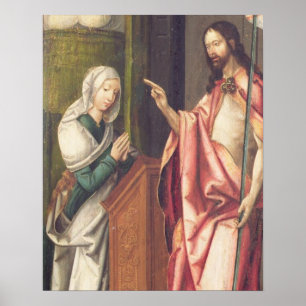 Póster Cristo o redentor que abençoa uma mulher (painel)