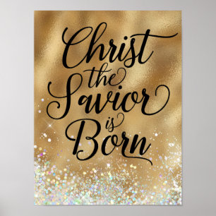 Poster Cristo o Salvador é nascer Natal