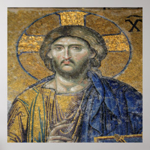 Poster Cristo Pantocrator Mosiac Hagia Sophia