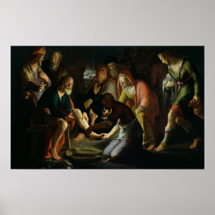 Póster Cristo que lava os pés dos discípulo, 1623
