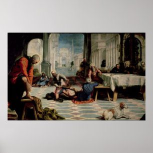 Póster Cristo que lava os pés dos discípulo 2