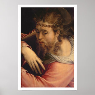 Póster Cristo que leva a cruz, 1540-45 (óleo no painel)