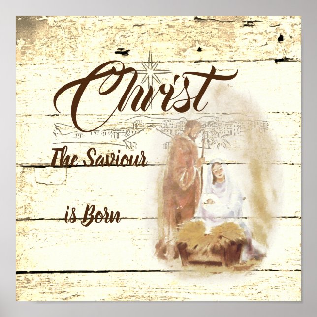 Poster Cristo que o Salvador é nascer (Frente)