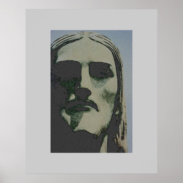 Póster Cristo Redentor face - RJ (Frente)