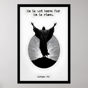 Poster Cristo Ressuscitado Arte Impressa Ele Ressuscitou