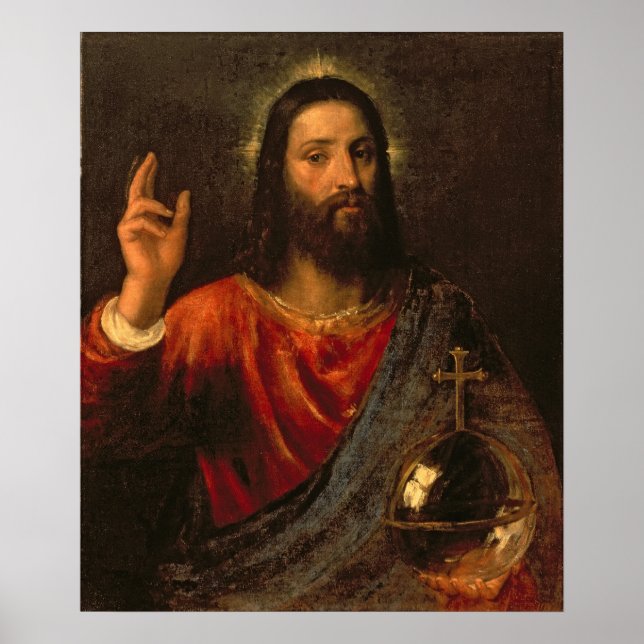 Póster Cristo Salvador, c.1570 (Frente)