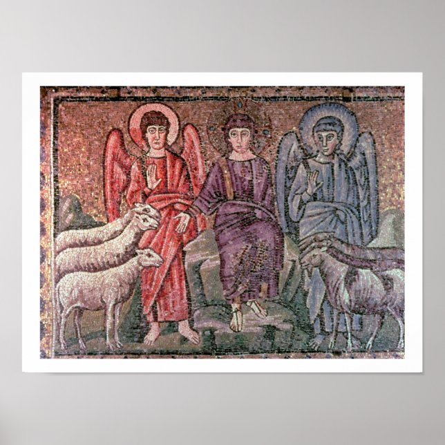 Póster Cristo separa as ovelhas dos bodes, século 6 (Frente)