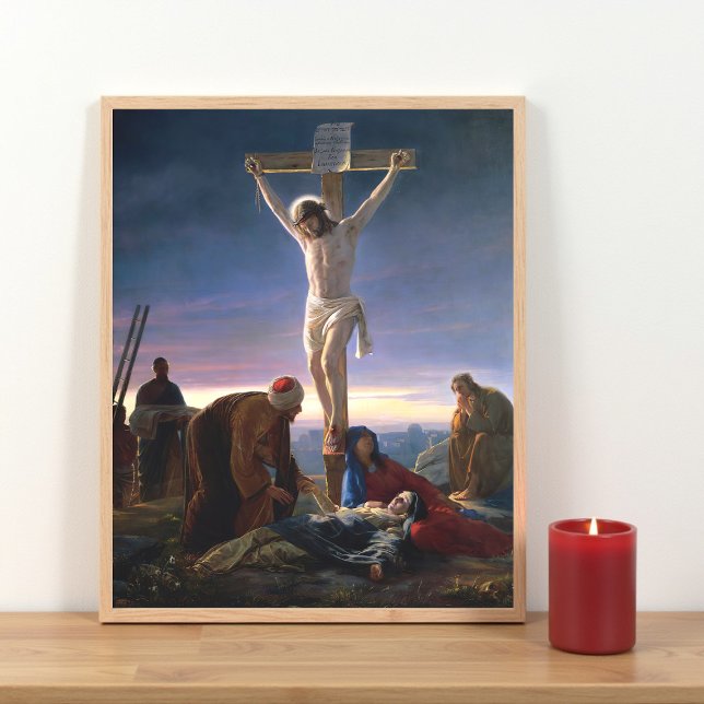 Poster Cristo sobre a cruz de Carl Bloch, Religioso (Criador carregado)