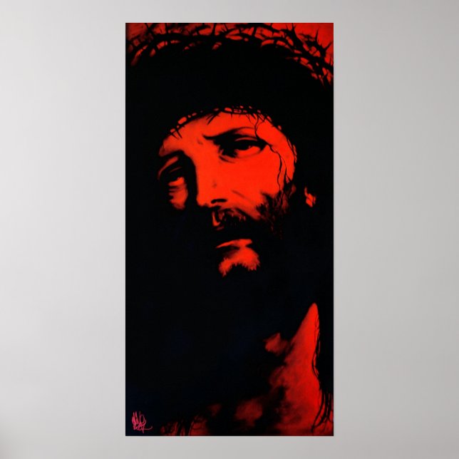 Poster Cristo "vermelho" de Jesus (Frente)