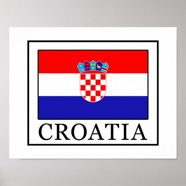 Póster Croácia (Frente)
