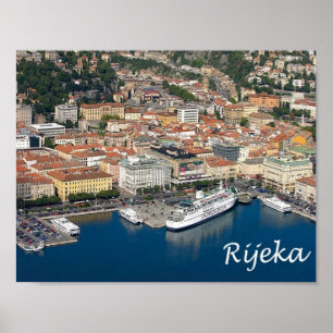 Poster Croácia - Rijeka -