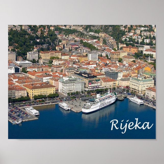 Poster Croácia - Rijeka - (Frente)