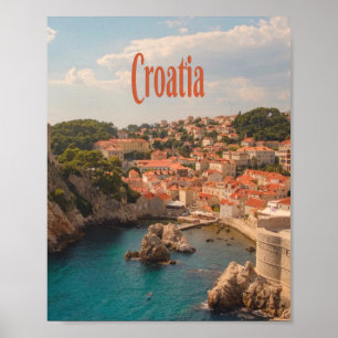 Poster Croácia Sudeste da Europa Zagreb