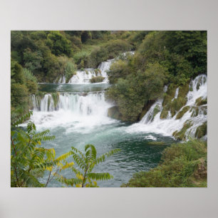 Poster Croatia, Dalmatia, Krka Falls National Park