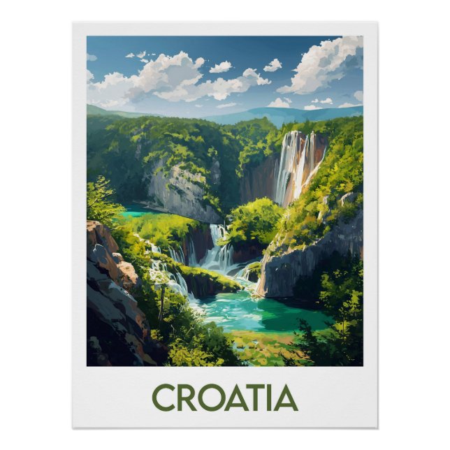 Póster Croatia Poster (Frente)