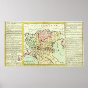 Póster Croatia, Slovenia, Italia
