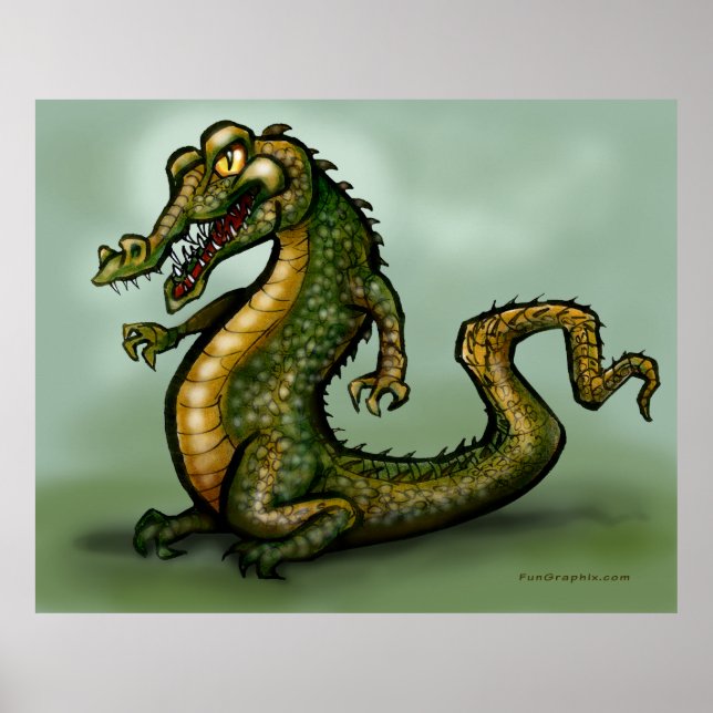 Poster Crocodilo (Frente)