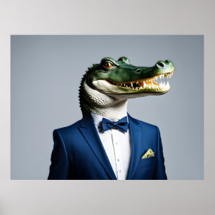 Poster Crocodilo de fato