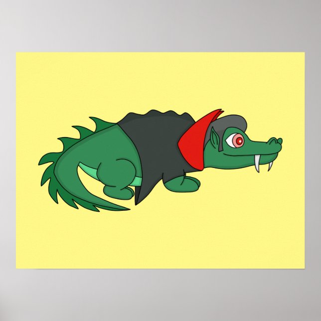 Poster Crocodilo Vampiro (Frente)
