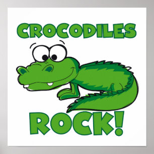 Póster Crocodilos Rock
