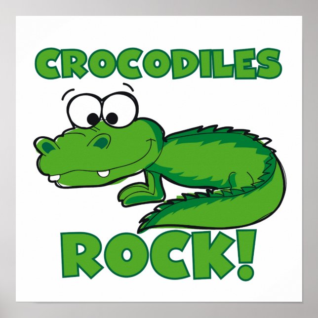Póster Crocodilos Rock (Frente)