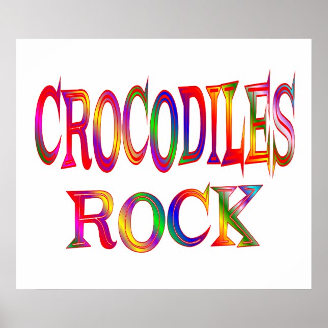 Póster Crocodilos Rock (Frente)