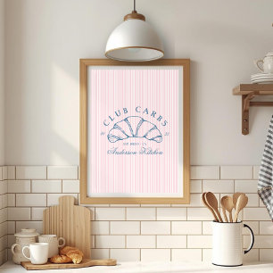 Póster Croissant de Carboidratos do Clube Divertido Listr