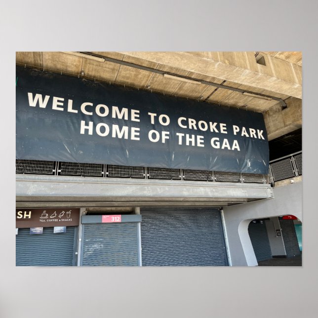 Poster Croke Park GAA Dublin Irlanda Europa (Frente)