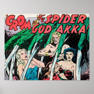 Póster Crom e o deus de Sider da arte de AKKA imprimem #1