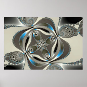 Póster Cromo - Fractal