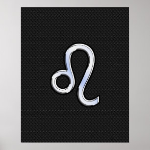 Póster Cromo Moderno Como Leo Assine na pele de cobra