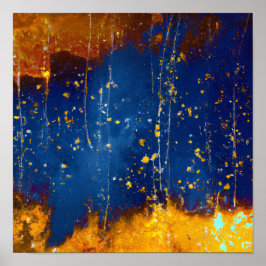 Poster Crônicas Celestiais: Um Céu Noturno de Lore Antigo