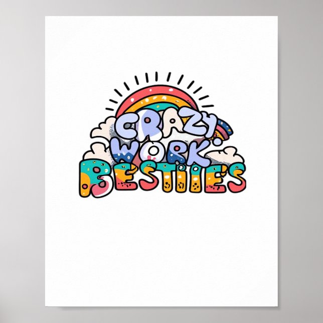 Poster Crônicas De Besidades De Trabalho Loucas Trabalham (Frente)