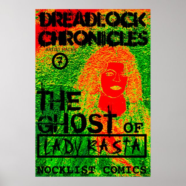 POSTER CRÔNICAS DE DREADLOCK O FANTASMA DA SENHORA RASTA (Frente)