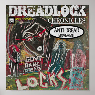 POSTER CRÔNICAS DO DREADLOCK MOVIMENTO ANTIDREAD