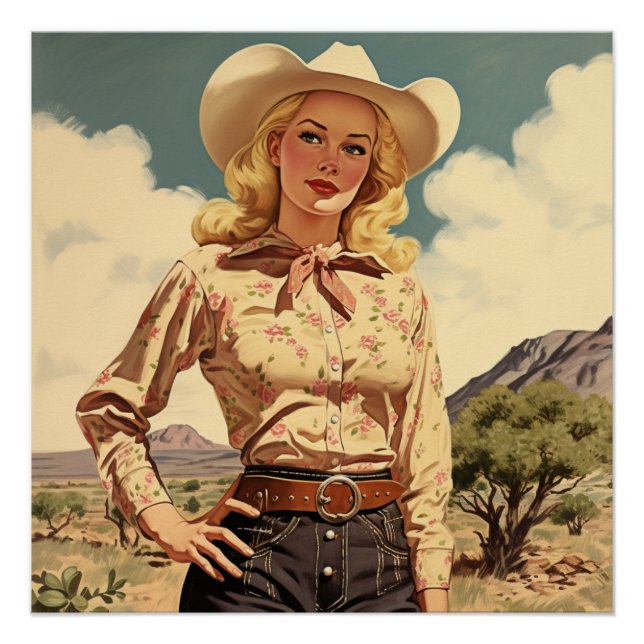 Póster Crônicas ousadas de Cowgirl: Sussurros Selvagens d (Frente)