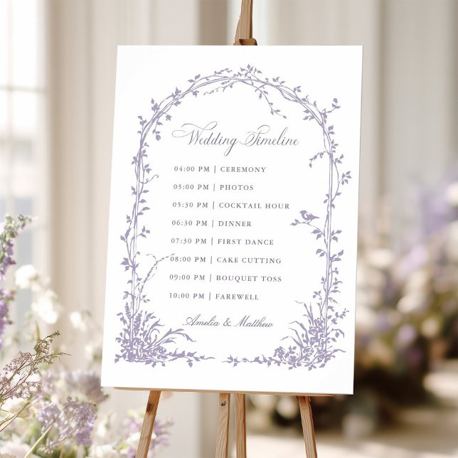 Poster Cronologia do Casamento no Jardim com Arco Botânic (Criador carregado)