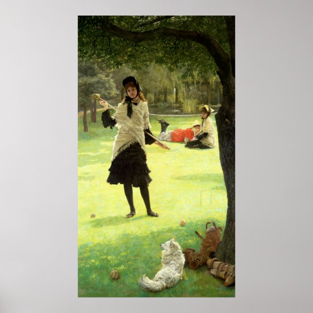 Póster Croquet, c.1878 (Frente)