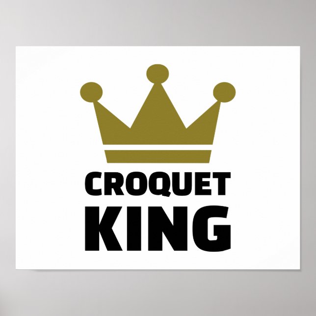 Póster Croquet King campeão (Frente)