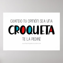 Poster Croqueta