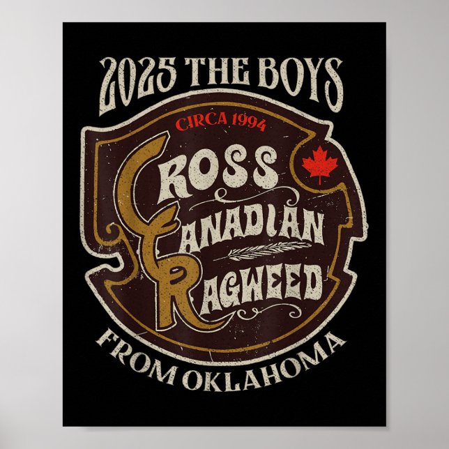 Poster Cross Canadense Ragweed The Boys From Oklahoma Con (Frente)