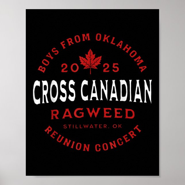Poster Cross Canadian Ragweed Concert 2025 (Frente)