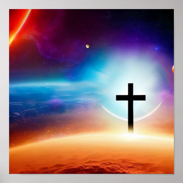 Poster Cross Spacescape (Frente)