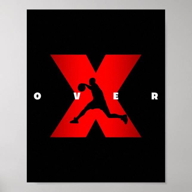 Poster Crossover X sobre Roupa de basquetebol (Frente)