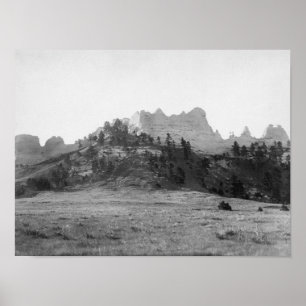 Póster Crow Butte near Ft. Robinson Photograph