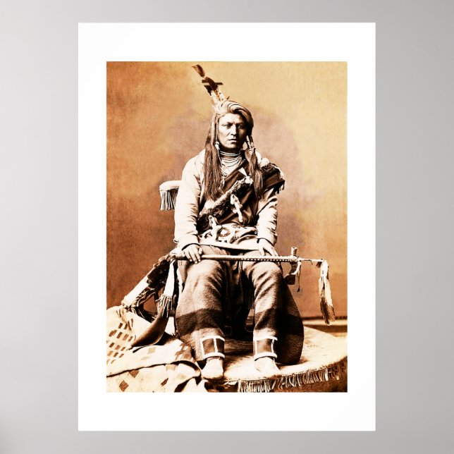 Póster Crow Indian 1880 (Frente)