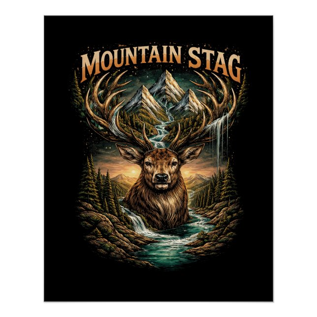 Póster Crown of the Mountain Stag (Frente)