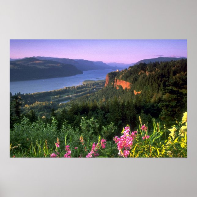 Poster Crown Point, Columbia River Gorge, Oregon (Frente)